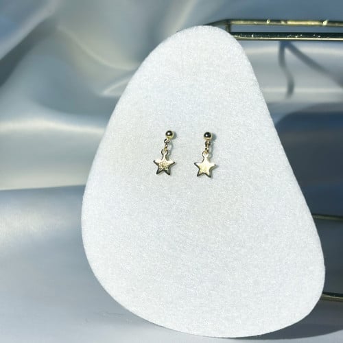 حلق النجمة الذهبي | Gold star earrings