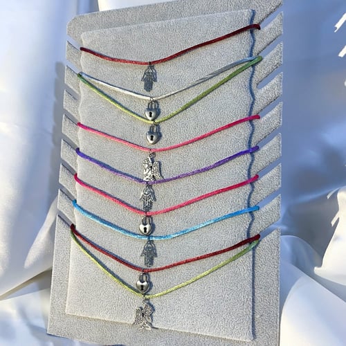 تشوكر "سلسال قصير" خيط مع تشارم بإختيارك | Colorfu...