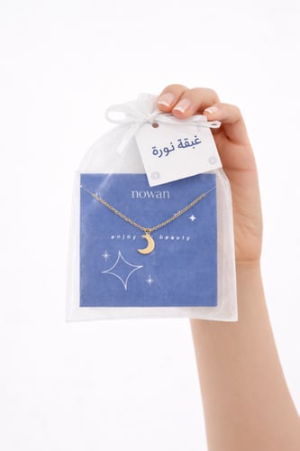 10 قطع من السلسال الهلال الذهبي ضد الصدأ