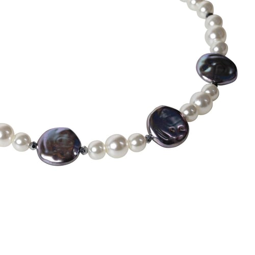 عقد أنيق تشوكر لولو متنوع | Mixed pearls choker