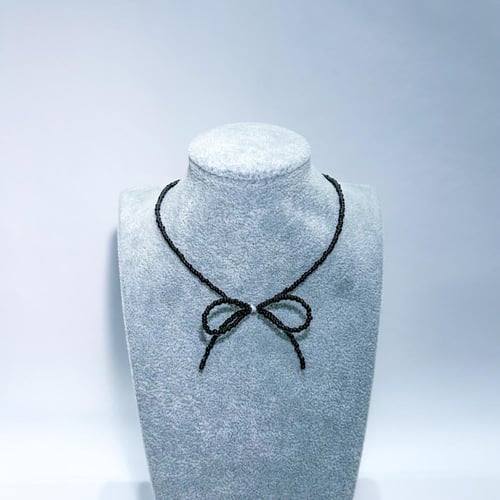 عقد تشوكر فيونكة ناعم | Bowknot choker necklace
