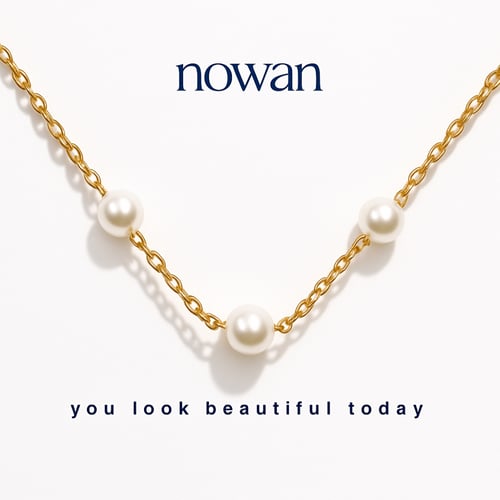 سلسال ذهبي قصير تشوكر مع قطع اللولو | Pearl choker...