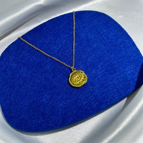 سلسال العين البيضاوي | Eye round necklace