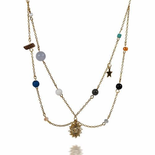 سلسال الشمس والكواكب | Sun and Planets necklace