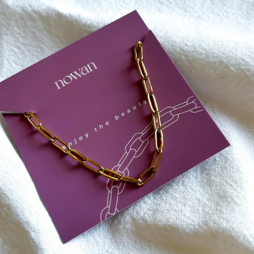 سلسال تشينز ذهبي ضد الصدأ | Simple gold stainless...