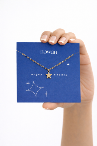 10 قطع من السلسال النجمة الذهبي ضد الصدأ