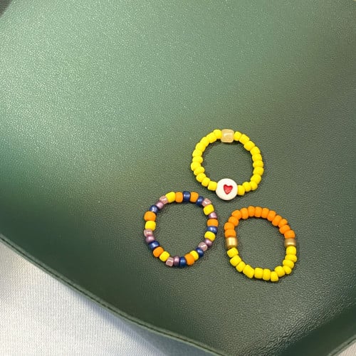 مجموعة خواتم خرز | Beads rings set