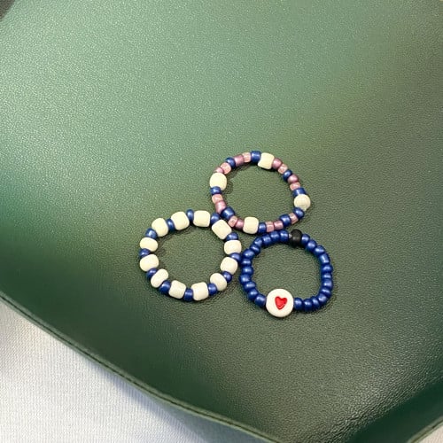 مجموعة خواتم خرز | Beads rings set