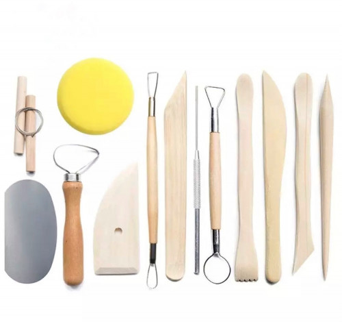 أدوات تشكيل ونحت الطين 12 قطعة