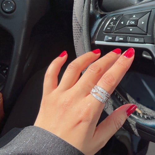 خاتم سوارفسكي بدون ملحقات