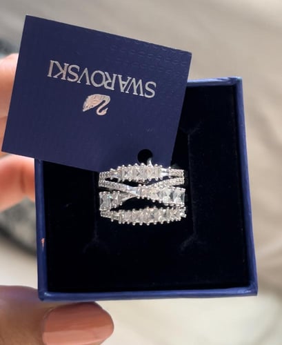 خاتم سوارفسكي بدون ملحقات