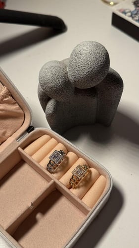 خاتم فري سايز فضي. او ذهبي