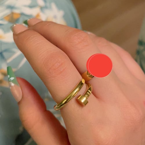 خاتم مسمار مطلي