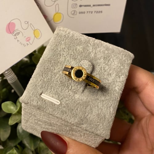 خاتم رجال نسائي مطلي