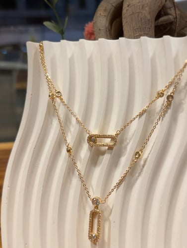 سلسال ميسيكا ذهبي وفضي