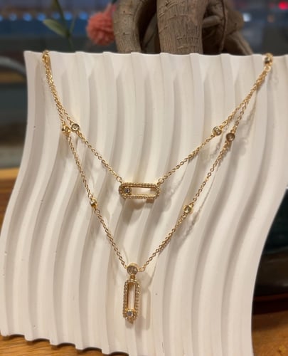 سلسال ميسيكا ذهبي وفضي