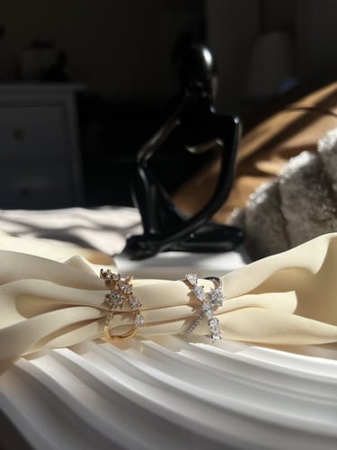 خاتم زركون مطلي