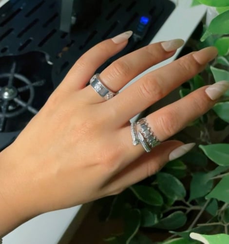 مجموعه اساور مع خواتم مقفل وفري سايز