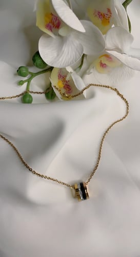 سلسال بوشرون فضي وذهبي