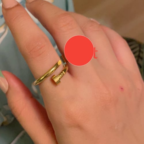 خاتم مسمار مطلي