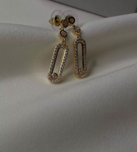 حلق ميسيكا فضي وذهبي