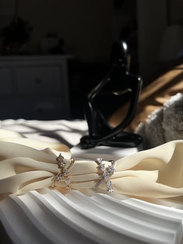 خاتم زركون مطلي