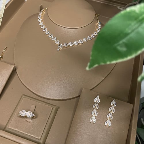 طقم ناعم ذهبي وفضي