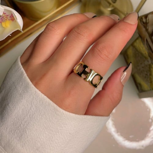 خاتم ch مطلي