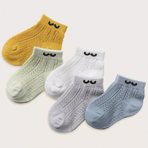جوارب أطفال للأولاد ، مجموعة 5 أزواج ملون