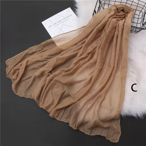 وشاح نسائي قطني ، بعدة ألوان