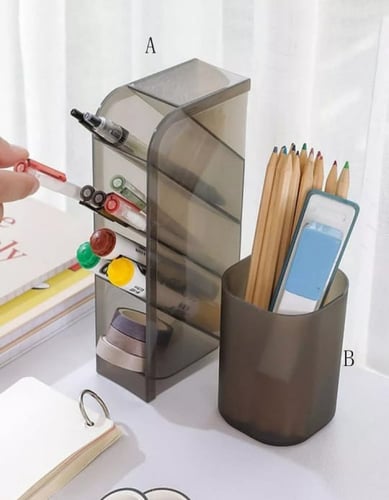 حامل تخزين شاف قطعة واحدة ، لون بني