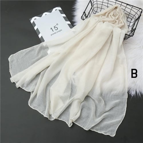 وشاح نسائي قطني ، بعدة ألوان