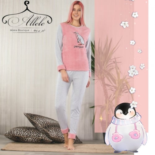 بيجامة نسائية جودة عالية ، مقاس كبير ، قطعتين ، ال...