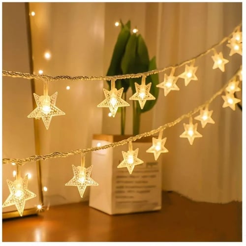 ديكور أضواء رمضان نجمة led بالبطاريه