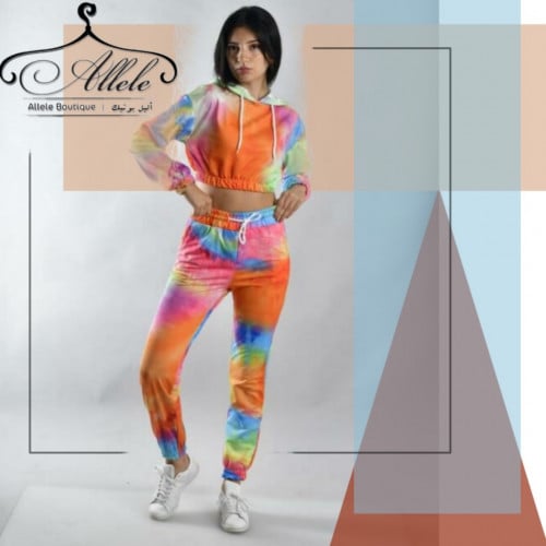 بدلة أنيقة ملونة 2 بتصميم جميل ، قطعتين