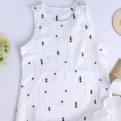 رومبير قطن شاشا بنقوش لطيفه