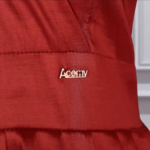 فستان نسائي ميدي بأكمام منفوخة ، وتصميم الطبقات ،...