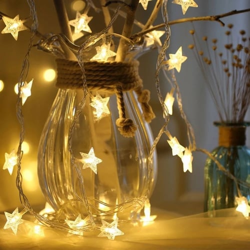 ديكور أضواء رمضان نجمة led بالبطاريه