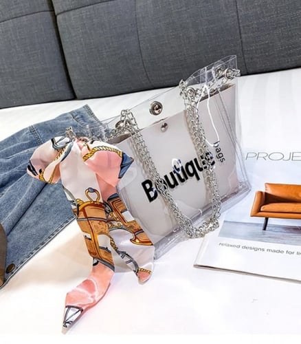 حقيبة نسائية ، بشيال طويل ، بنمط مطبع وتصميم عصري