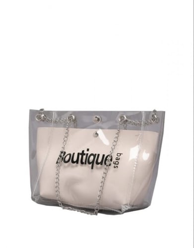 حقيبة نسائية ، بشيال طويل ، بنمط مطبع وتصميم عصري