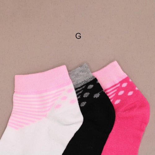 جوارب نسائية مخططة ، مجموعة من 3 ارزواج