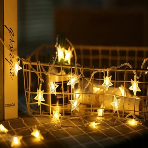 ديكور أضواء رمضان نجمة led بالبطاريه