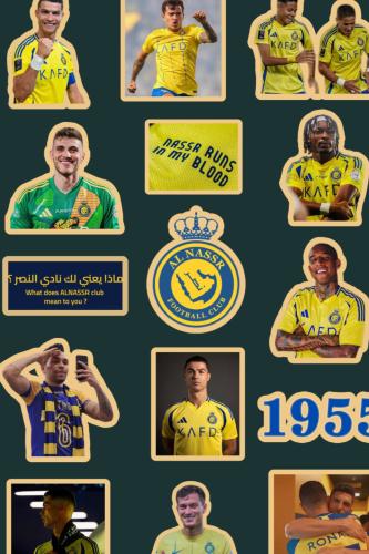 استكر لاعبين النصرA6