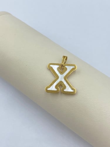 تعليقة حرف اكس (X) عيار 18