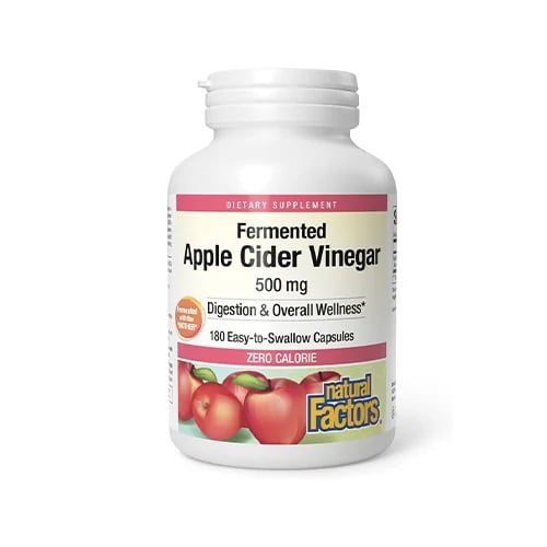 Dietary supplement of apple cider vinegar extract...