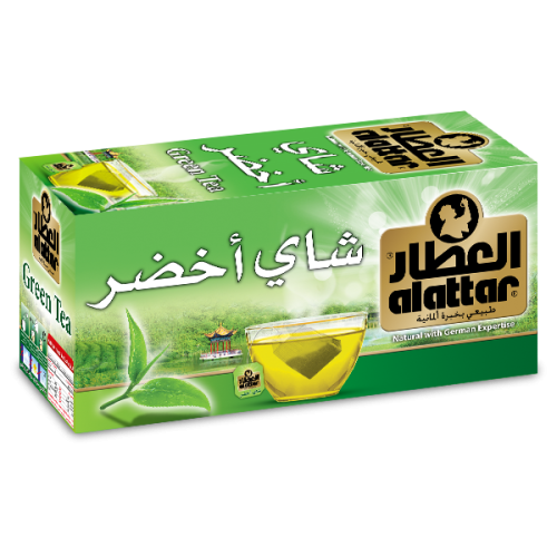 شاي العطار اخضر سادة ظروف مغلفة 20 كيس