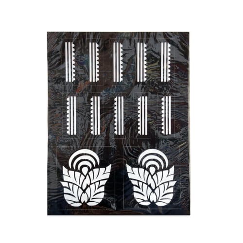 لصقات نقش حناء للكف والاصابع النجمة الذهبية