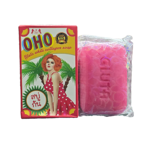 نيتشر أوهو صابون جلوتا وايت بالكولاجين لازالة خلاي...