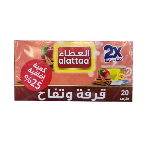 شاي قرفة وتفاح من العطاء 20 ظرف