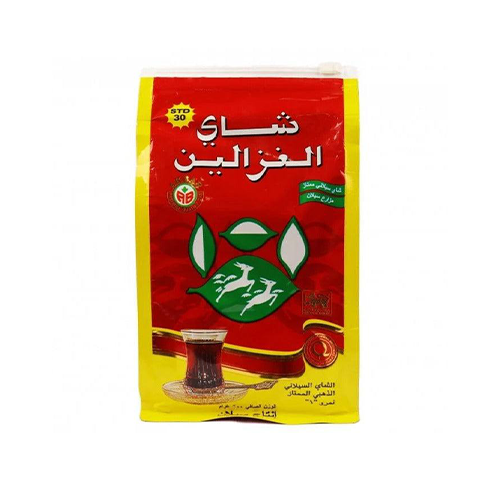 شاي الغزالين سيلاني أسود خشن طبيعي 100%-200جرام